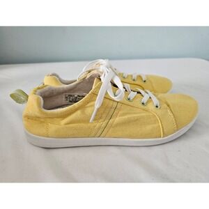 [Coastal] Vionic Stinson Beach Sneakers Womens 10 Yellow Canvas Low Top Orthotic
